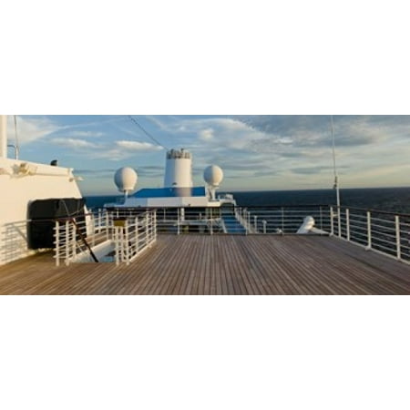 Cruise ship deck Bruges West Flanders Belgium Canvas Art - Panoramic Images (15 x