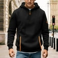 thumbnail image 2 of Breezora Boys Cozy Fleece Lined Pullover Hoodie for Fall and Winter Casual Comfort Wear 170 Size Black, 2 of 6