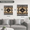 thumbnail image 5 of Brown Southwest Wooden Wall Clock Silent Non Ticking, Farmhouse Boho Aztec Geometric Neutral Square Wall Clocks Battery Operated, Decor Clock for Home Office, Living Room, Kitchen, 10 Inch, 5 of 9