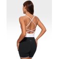 thumbnail image 2 of Top Corto de Tirantes Dobles con Escote en V para Mujer INGIA Blanco XL, 2 of 5