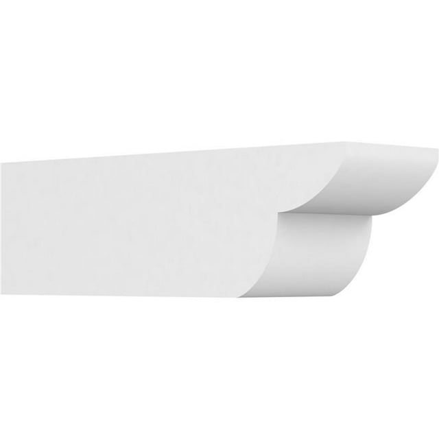 Ekena Millwork RFTP06X06X20CRE 6 x 6 x 20 in. Standard Crestline Architectural Grade PVC Rafter Tail
