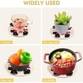 thumbnail image 5 of SKYSONIC Cute Valentine Black Cat Pot Holders Trivets, 2 Pcs Heat Resistant Trivets, Cotton Thread Weave Mats for Hot Pads Pans Pot Bowl Teapot for Kitchen Decor, 5 of 7