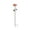 C003- Red, variant on Metal Bird Bath, Sunflower 25 Inch Flower Bird Bath, Glass Decorative Top Hummingbird Bath, Garden 2 Piece Flower Bird Bath Stakes for Outside, Sunflower Yellow Tone Freestanding