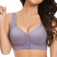 thumbnail image 2 of Minimizer Bras for Women Front Closure Skin Friendly Comfort Bra For Seniors Wireless Bras, 2 of 4