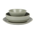 Gibson Home Dinah 16Piece Stoneware Dinnerware Set, Service for Four Sage Green