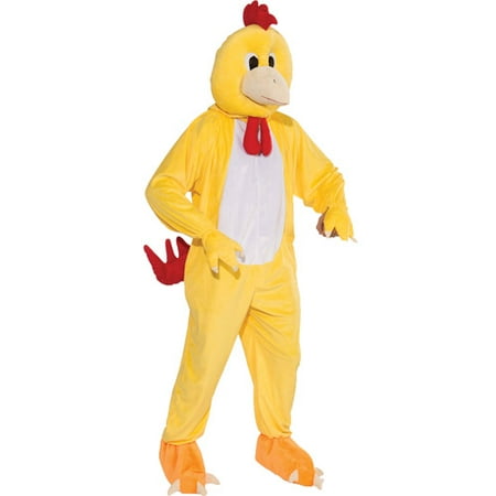 Chicken Mascot Adult Halloween Costume - One Size