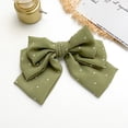 thumbnail image 3 of Coofit Barrette Française Mode à Pois Nœud Papillon Pince à Cheveux pour Femmes Filles, 3 of 10