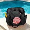 thumbnail image 5 of Bxaolu Mesh Shower Caddy Portable for Dorm Room Essentials, Polyester Large Shower Tote Bag with Dual Handles, Multi-Pocket Quick-Dry Toiletry Organizer for Travel, Beach, Camping, Gym, 5 of 7