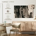 thumbnail image 4 of Elephant Stock Elephant Up Close Wall Art - Horizontal Multi Panel Canvas - Living Room Wall Decor - Animal Multi Panel - Brown And Beige Decor - 65" x 42", 4 of 4