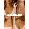 thumbnail image 3 of U7 Thin Cable Chain Necklace for Pendant 1.4MM DIY Stainless Steel Silver Tone Chain Women Jewelry Gift for Birthday Christmas Valentines,16 inches, 3 of 7