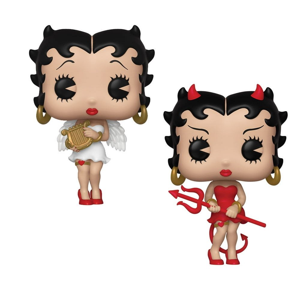 (Set) Pop! Betty Boop Horned Devil & Winged Angel Figures - Handpainted - Walmart.com - Walmart.com