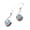 Rainbow Moonstone, variant on Solid 925 Sterling Silver Dangle Teardrop Earrings For Women, Natural Green Amethyst Faceted Oval Gemstone Unique Handcrafted Earrings