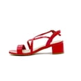 thumbnail image 2 of Sandalia Abierta Para Dama Tiras Charol Rojo Con Broche rojo 25.5, 2 of 7