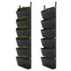 thumbnail image 1 of Bolsas colgantes para plantar con 6 bolsillos, macetas verticales para jardinería Eccomum Negro, 1 of 7