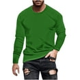 thumbnail image 2 of PNTUTB Autumn/Winter Fashion Men's Solid Color Casual Comfortable Crew Neck Long Sleeve Base Layer Top, 2 of 6
