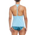 thumbnail image 2 of Women's Nike Essential Square Neck Swim Tankini Color: Aquarius Blue Size: MEDIUM, 2 of 4