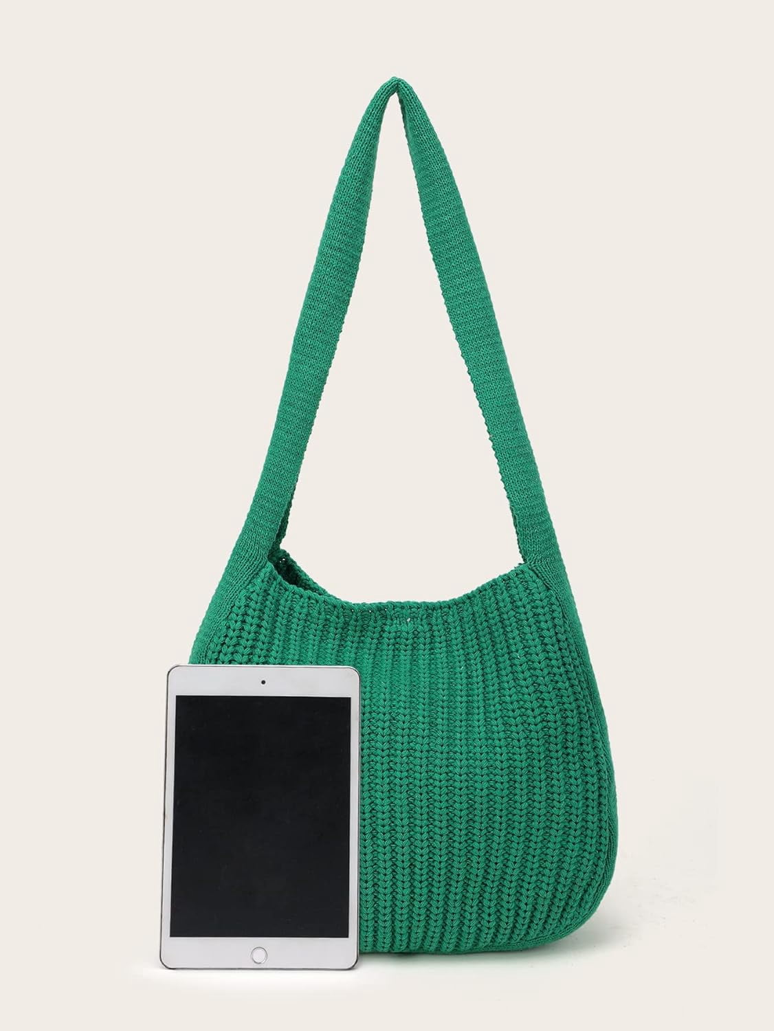 CAILDANL Women's Crochet Tote Bag Knit Shoulder bag,Aesthetic Bag,Cute Eco-Friendly Tote for Travel,Daily Use,Gift Box Packaging