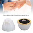 thumbnail image 3 of Rose Shape Pendant Box, Magnetic Velvet Rose Shape Jewelry Box  for Anniversary, 3 of 7