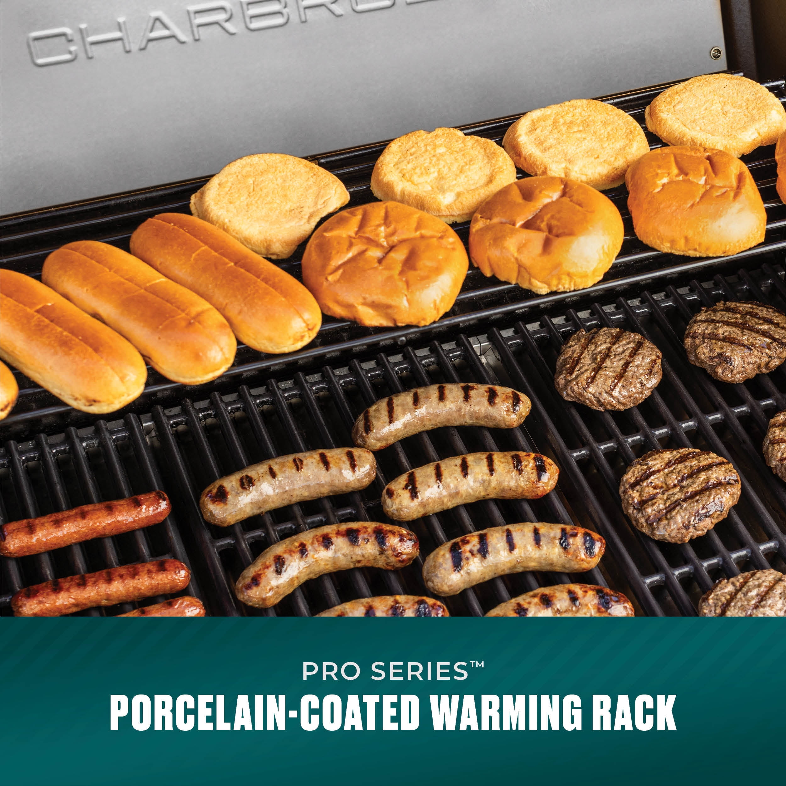 Charbroil Pro Series™ 4-Burner Gas Grill and Griddle with Side Burner