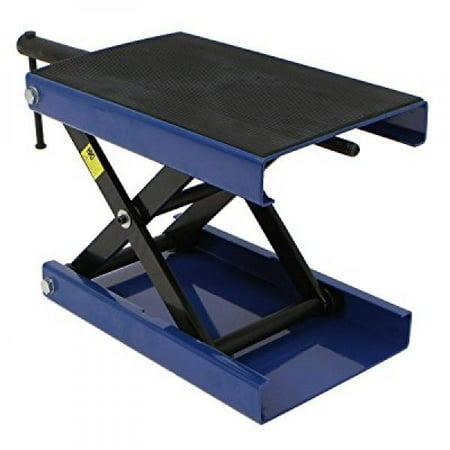 - Wide Deck Motorcycle Center Scissor Jack Lift, Bike Repair Stand 1100lbs