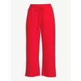 thumbnail image 2 of Scoop Women's and Women's Plus Ultimate Scubaknit Cropped Sweatpants, Sizes XS-4X, 2 of 5