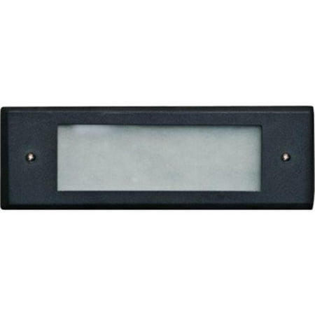 

2 x 21 watt Recessed Open Face Brick Step & Wall Fixture Black - 12V