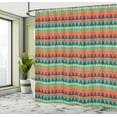 thumbnail image 5 of Ambesonne Geometric Shower Curtain, Triangles like Mountains, 69"Wx75"L, Multicolor, 5 of 5