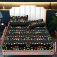 thumbnail image 6 of Jeiento Christmas Lights Print 3 Piece Bedding Set, Deep Pocket Bed Fitted Sheet with 2 Matching Pillow Shams, Soft Breathable Bed Cover Set for Holiday Bedroom Decor, Twin Size, 6 of 7