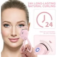 thumbnail image 2 of Heated Eyelash Curlers, Heated Eyelash Curler Electric Eye Lash Curler Long Lasting Curl Rechargeable Lash Curler with 2 Heating Modes Does Not Hurt Eyelash, 2 of 8