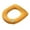 Yellow#530, variant on RuiJiao O-Type Soft Flannel Toilet Seat Cover, Washable Non-Slip Thickened Cushion for All Toilets, Polyester Bathroom Accessories (44x36cm)