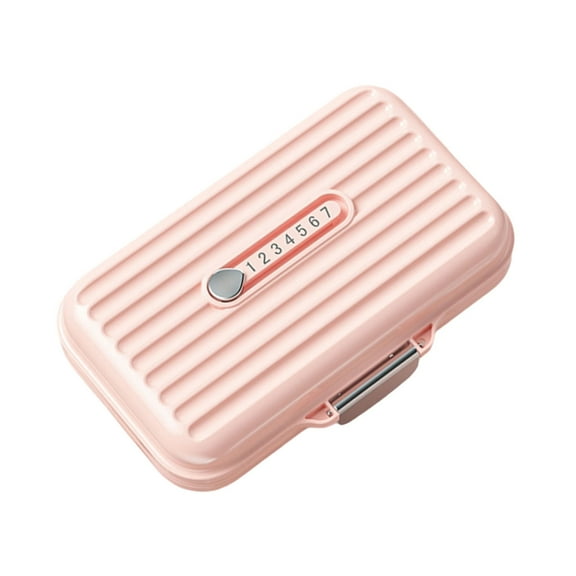 Aellinatey Small Pills Organizer Travel Pills Box with 7 Compartments Medication Case