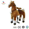 Golden Tan Med Pony Ride On Rocking Cycle Horse Giddy Up Cowboy!