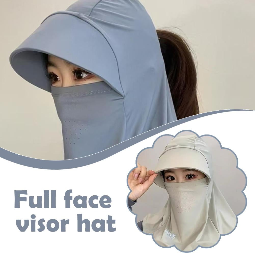 Cooling Ice Silk Full Face Sun Hat - 6 Different Hues