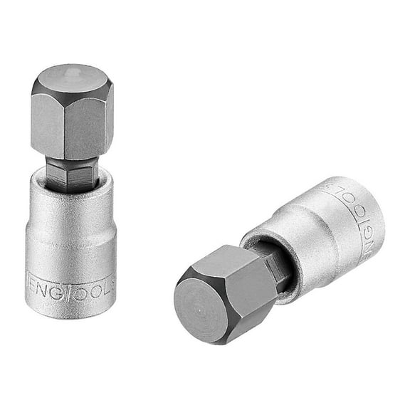 Teng Tools 10MM 1/4 Inch Drive Metric Hex Chrome Vanadium Socket - M141510-C