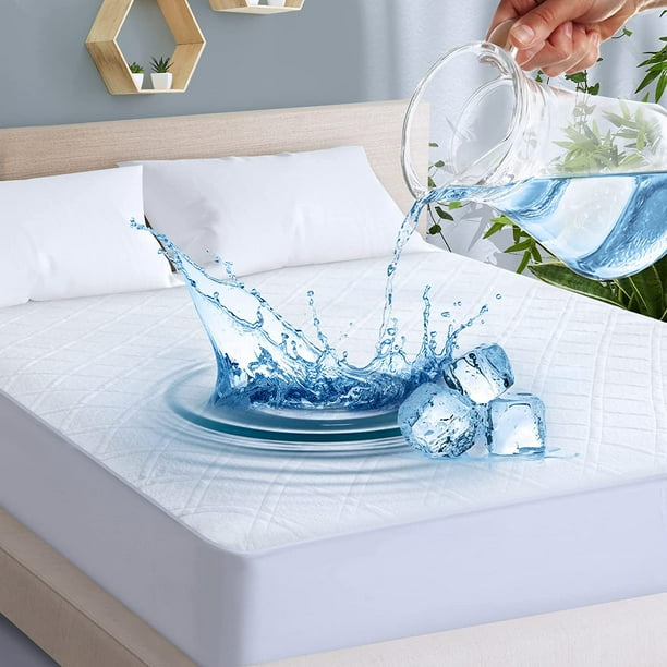Viewstar Waterproof Mattress Protector Queen Bamboo Mattress Protector
