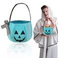 thumbnail image 3 of Halloween Pumpkin Bucket For Adults, Foldable Halloween Candy Baskets With Embroidery, Pumpkin Bucket Candies Basket With Handle For Halloween Party Decorations,3Pcs, 3 of 4