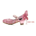 thumbnail image 5 of Toddler Little Girls Princess Cosplay Performance Shoes Sequins Wedding Party Dress Shoes Heels Mary Jane, 5 of 12