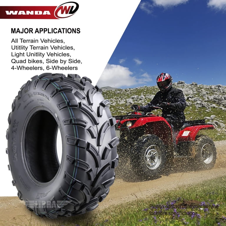 Set 4 WANDA UTV ATV Tires 26x8-14 26x10-14 for 13-15 John