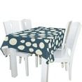 thumbnail image 2 of EREHome Random Dots Tablecloths Navy Cream Table Top Decoration 52x70 inches, 2 of 5