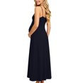 thumbnail image 6 of PBFRDSJ Women's Maternity Cami Dresses Sleeveless Backless Casual Dress Spaghetti Strap Flowy Loose Long Sundress, 6 of 9