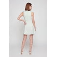 thumbnail image 3 of Women's Sleeveless Mock Neck Skater Dress with Zip Back, 3 of 3