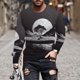 thumbnail image 1 of Blusas y camisas de manga larga y cuello redondo para hombre, camisetas informales con estampado de cuello redondo, blusas de manga corta para hombre, 1 of 5