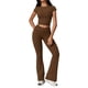 thumbnail image 1 of Conjuntos de entrenamiento for mujer, 2 piezas, sujetador deportivo, camiseta sin mangas, polainas de cintura alta, gimnasio, yoga, ropa activa, camiseta de entrenamiento for mujer, 1 of 6