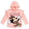 thumbnail image 2 of Disney Minnie Mouse Infant Baby Girls Pullover Fleece Hoodie and Leggings Outfit Set Infant to Little Kid, 2 of 5
