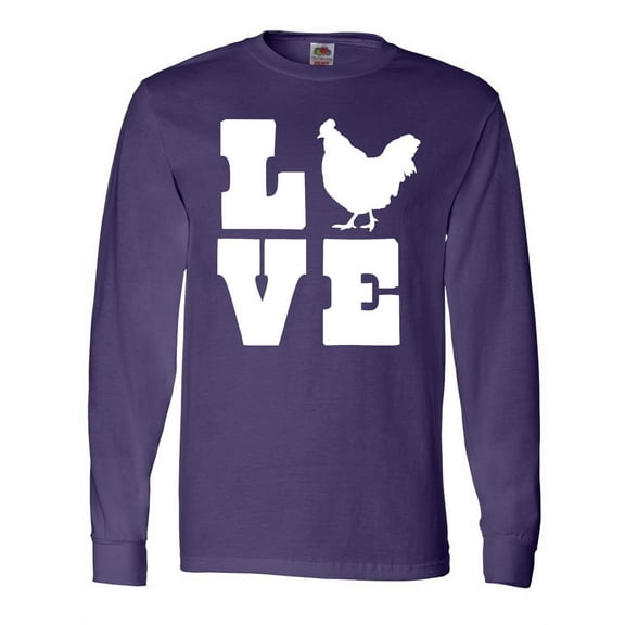 Inktastic Love Chickens Long Sleeve T-Shirt