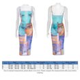 thumbnail image 2 of 2pcs / set Impreso Spaghetti Strap Body y Midi Bodycon Falda Set (Azul L) FLhrweasw Para estrenar, 2 of 8
