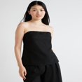 thumbnail image 2 of CHUANK Women‘s Strapless Linen Blend Top with Detachable Straps  Sizes XS-XXL, 2 of 6