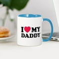 thumbnail image 3 of CafePress - I Love My Daddy Mug - 11 oz Ceramic Mug - Novelty Coffee Tea Cup, 3 of 4