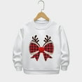 thumbnail image 1 of Cowsor Chandails en Molleton pour Filles Enfants Mignon Graphique Col Rond Chandail Tops Xmas Manches Longues Chemises de Vacances, 1 of 5