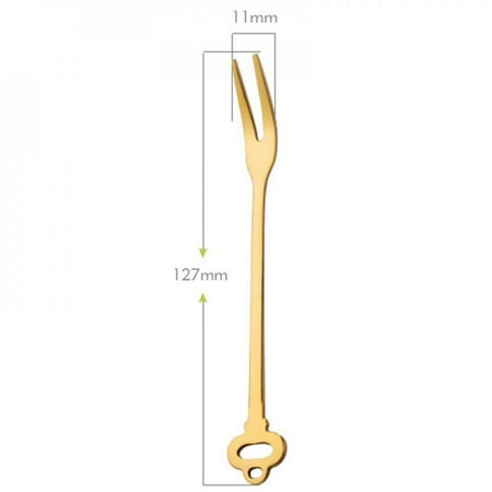 

Promotion!!1PC Stainless Steel Two-tine Fruit Fork Crown Love Shape Tableware Multiple Use Snack Cake Dessert Forks Cafeteria Home Flatware